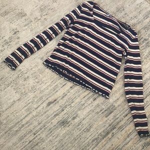 Striped fitted long sleeve
